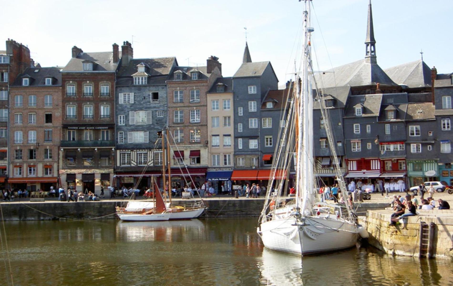 Appartement Cosy 5 Mins Honfleur Piscine Terrasse Équemauville Buitenkant foto